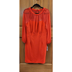 Nwts, poppy Red Dress. Size 8. RS 19